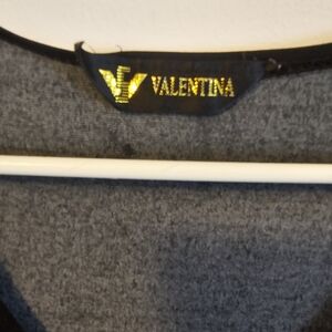 Valentina Women's Small Artsy Embellished Cheetah Knit Tunic